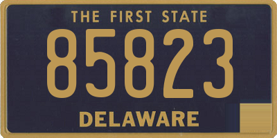 DE license plate 85823