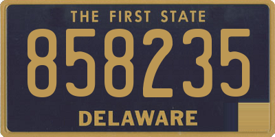DE license plate 858235