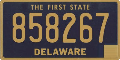 DE license plate 858267