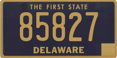 DE license plate 85827