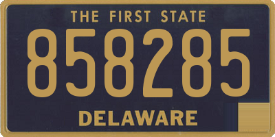 DE license plate 858285