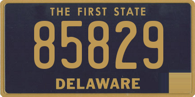 DE license plate 85829