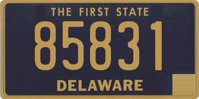 DE license plate 85831