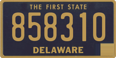 DE license plate 858310