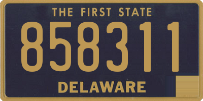 DE license plate 858311