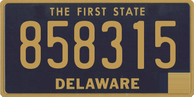 DE license plate 858315