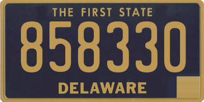 DE license plate 858330