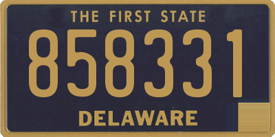 DE license plate 858331
