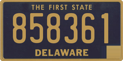 DE license plate 858361