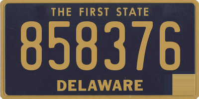 DE license plate 858376