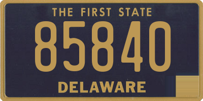 DE license plate 85840