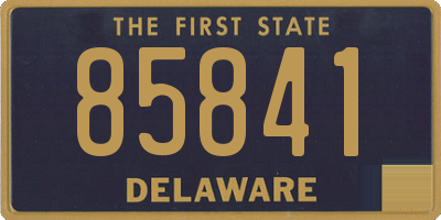 DE license plate 85841