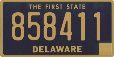 DE license plate 858411