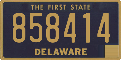 DE license plate 858414