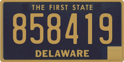 DE license plate 858419