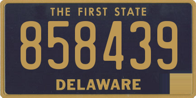 DE license plate 858439