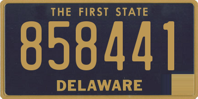 DE license plate 858441