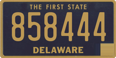 DE license plate 858444