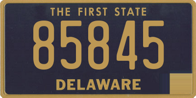 DE license plate 85845