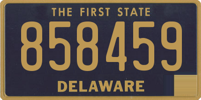 DE license plate 858459