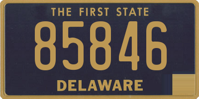 DE license plate 85846