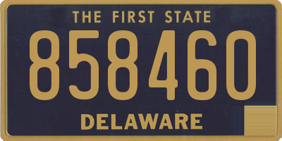 DE license plate 858460