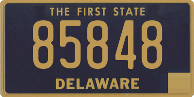 DE license plate 85848