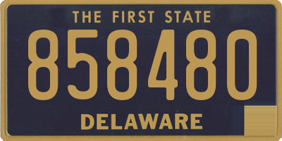 DE license plate 858480