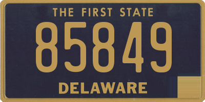 DE license plate 85849