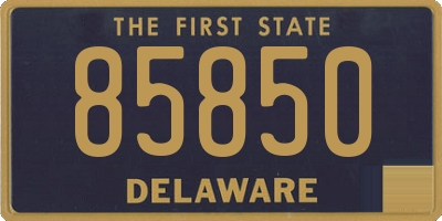 DE license plate 85850