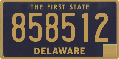 DE license plate 858512