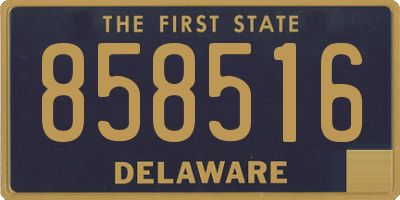 DE license plate 858516