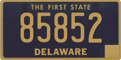 DE license plate 85852