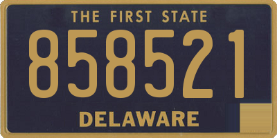 DE license plate 858521