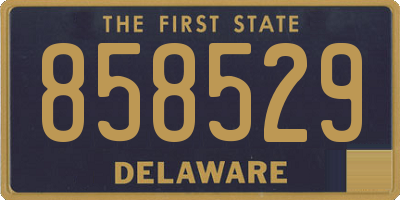 DE license plate 858529