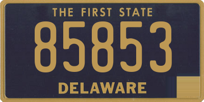 DE license plate 85853