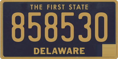 DE license plate 858530