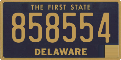 DE license plate 858554