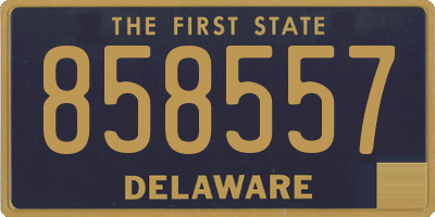 DE license plate 858557