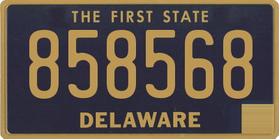 DE license plate 858568