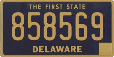 DE license plate 858569