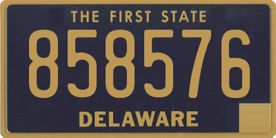 DE license plate 858576