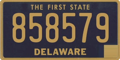 DE license plate 858579