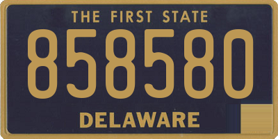DE license plate 858580