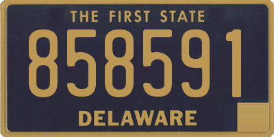 DE license plate 858591
