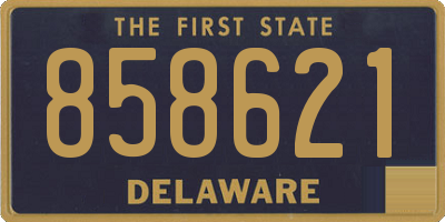DE license plate 858621