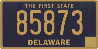 DE license plate 85873