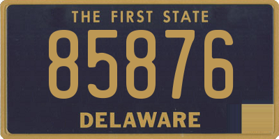 DE license plate 85876