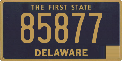 DE license plate 85877