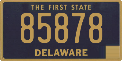 DE license plate 85878